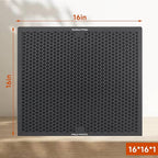 Air Scrubber Carbon Filters Mesh for Dri-Eaz, VEVOR, Mounto and BlueDri Air Purifier, Compatible with Drieaz for HEPA500, BD-AS-550 & F301H, 16'' x 16'' x 1'' inches（3 Pack）