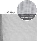 Stainless Steel Woven Wire Mesh, Stainless Steel Wire Mesh 100 Mesh Filter Screen Rodent Proof Insect Mesh High Density Tear Resistant for Airbricks Garden Protection