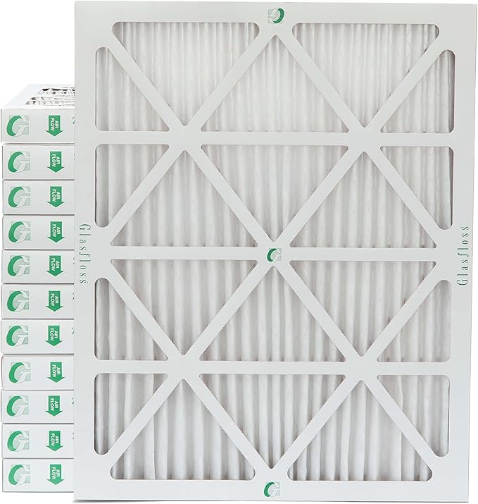 Glasfloss ZL 18x24x2 MERV 13 (FPR 10) 2" Inch Air Filters for AC and Furnace. Case of 12. Actual Size: 17-1/2 x 23-1/2 x 1-3/4