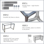 FFU HEPA H14 Filter Laminar Flow Hood Clean Bench Bracket,Use with Laminar air Flow Hood，Suitable for Clean Room/Laboratory/Clean Room/Mushroom Room，Updated Fan Filter Unit，Clean shed