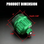 iFJF 134001 Fuel Filter Housing Cap Replacement for 2017-2020 GM Duramax 6.6L L5P Chevy Silverado/GMC Sierra 2500HD 3500HD (Green)