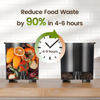 TOPZEE Kitchen Composter-3L Electric Composter for Kitchen Countertop, Compost Bin Outdoor/Indoor Odorless, Compost Machine,4H Fast Compsting, Light Brown