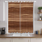 Brown Western Living Room Curtains 84 Inch Length, Window Curtains Tab Top, Vintage Farmhouse Wood Barn Door Light Filtering Window Treatments Drapes 52"x84" 2 Panel
