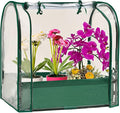 Mini Tabletop Garden Greenhouse Nursery Plant Cover Tent Humidity Domes for Indoor and Outdoor Home Gardening Germination and Seedling Propagation - 28x20x28 Inches(PLGH7050PD)