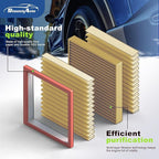 Engine & Cabin Air Filter Set for Volkswagen Atlas 2018-2024 2025 2026 2.0L 3.6L VW Atlas Air Filter for Car Replacement CF11643 3QF129620 Car Accessories-2 Pack