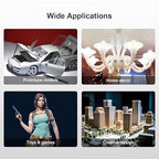 Rigid Pro 3D Printing Resin, High Stiffness & High Precision Engineering Resin, Designed for Detailed Models & Functional Parts for LCD/DLP/MSLA 3D Printers (Dark Skin, 1KG)