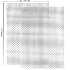 TIMESETL 2 Pack 304 Stainless Steel Woven Wire 8 Mesh, 12"x24"(30cmx60cm) Cabinets Wire Mesh Garden Guard Screen Metal Security Mesh Window Screen Mesh Net