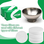 600 Pack Milk Filter Discs Quick Flow Non-gauze Small 4-9/16" Od Replacement Filters Disks for Raw Milk Strainer 200 Discs Per Box
