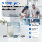 RTW5 SGS-Tested 5 Stage Reverse Osmosis Water Filter System with Innovative Top-Mounted Faucet Design, TDS Reduction 50 GPD Under Sink RO Water Filtration Plus Extra 3 Filters