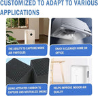 Cut to Fit Carbon Air Filter,Replacement Charcoal Filters,Carbon Pad Pre Filter, Pre Filter Carbon Sheet for Air Purifier,Pack of 1, 16x48