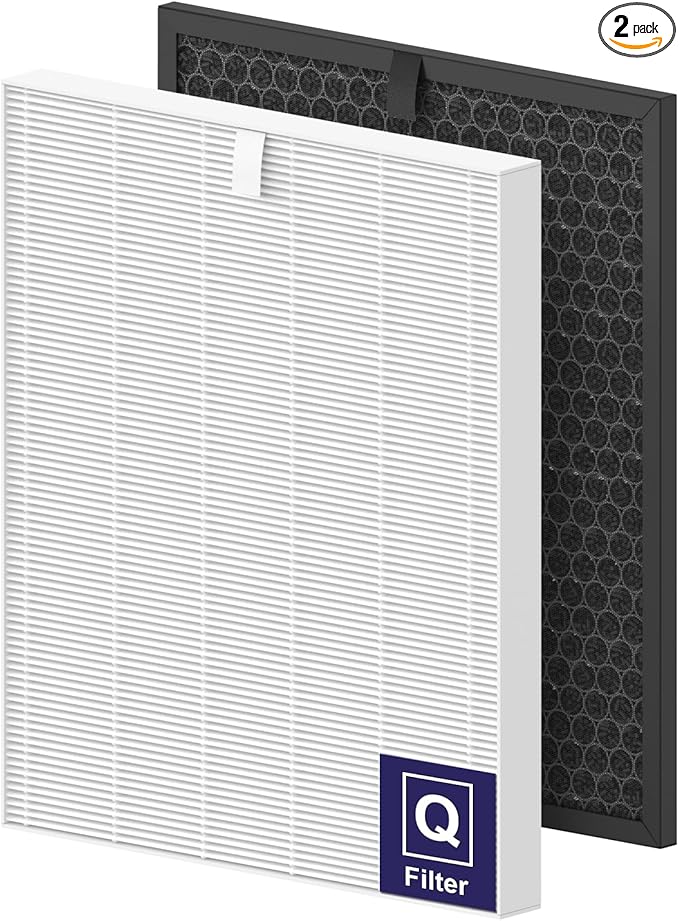 5510 Filter Q Replacement for Winix 5510 and 5520 Air Purifier, 1x H13 True HEPA + 1x Activated Carbon (Part# 1712-0123-00)
