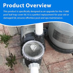 Sand Filter Pump Replacement Parts, 11480 Pool Leaf Trap Cover Lid with O-Ring Kit for Intex Sand Filter Pumps 26335EH, 26339EH, 26365EH, 26367EH, 28647EG, 28651EG, 28675EG
