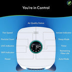 Air Oasis iAdaptAir 2.0 H13 HEPA Filter Air Purifier Reduces 99% of Viruses, Mold, Dust, Smoke, Pollen & Odors Quietest on The Market WiFi Compatible 3,975 Sq Ft of Clean Air