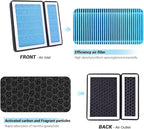 Cabin Air Filter H12157 Fit for Lexus ES300H/ES350, RX350, RX450H, UX200, CX-9, Toyota Avalon, Camry, Corolla, Highlander, Prius, RAV4, Sienna, Venza