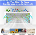 MERV 8 Filter Material, 23 Ft² Cut to Fit Air Filters Electrostatic Media for Stops Dust and Pet Dander With Adhesive Hook Tape for Home Ceiling AC HVAC Furnace Vents