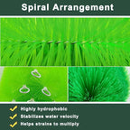 50 Packs Filter Brushes Aquarium Brushes Set for Koi Pond Water Garden Outdoor Pond Skimmers Brush Filter Cleaning Brush 39 Inch by 4.7 Inch (Green)