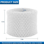 TOMOON WF2 Humidifier Filter Replacement for Vic.ks V3500 V3100 V3900 V3700 VEV320 Ka z 3020 & Re-Lion WA-8D Cool Mist Humidifiers,Pack of 4
