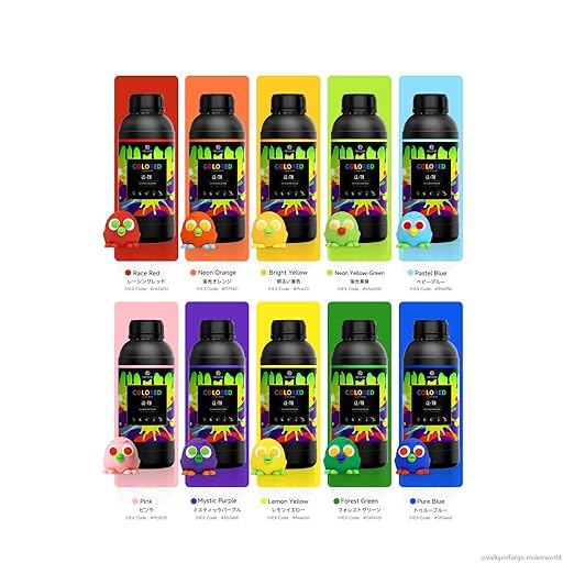 RESIONE CL-TH Tough ABS-Like Color 3D Printer Resin, Highly Saturated & Opaque Colors, Rigid and Tough, Wear & Scratch Resistant, Low Shrinkage for Figures, Models & Prototypes, Forest Green-1KG
