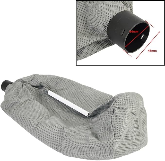 Wall Grinder Vacuum Bag for Dust- Self-Priming Sandpaper Machine, Dust Collector Replacement Part for Renovation Tools, Grey(2PCS)