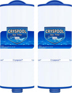 Cryspool® 06046 Filter Compatible with J-300, J400, 6CH-960, FC-2800, PJW60TL-F2S, 14081, 6540-383, Premium, Closed Handle(Not Removable Tops), 60 Sq. Ft Spa Filter Cartridge, 2 Pack