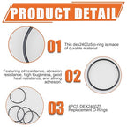 DEX2400Z5 Replacement O-Rings 4 Pack – Compatible with Hayward Outlet Elbow | Fits Micro-Clear, Swim-Clear, Pro-Grid DE Filters & HCF Cartridge Filters | High-Seal Pool Filter Gaskets