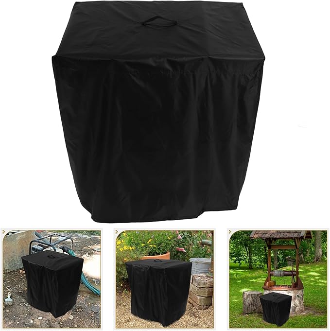 ARTIBETTER Garden Filter Pump Cover Large Oxford Cloth Sand Pump Protection for Outdoor with Tight Fit and Easy Clean Maintenance