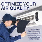 Cut To Fit Air Filter - Carbon Pad Pre Filter forAir Purifiers, AC, Furnace, Trash Cans and Dust, 1/6" thick, 16" x 48" Sheets - 1 Pack