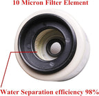 iFJF R12T Fuel Filter/Water Separator 120AT NPT ZG1/4-19 Automotive Parts with Fitting - Filter and Water Collection Bowl Diesel Engine