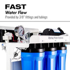 iSpring RCB3P Tankless Reverse Osmosis Filtration System, 300 GPD Under Sink RO System, Reduces TDS, 1.5:1 Pure to Drain, Booster Pump & Pressure Gauge for Residential & Light Commercial Use