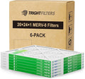 20x24x1 Air Filter 6 Pack, Durable MERV 8 Pleated Home HVAC AC Furnace Filters, Lightweight Compact Air Conditioner Filter Replacement
