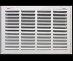 HVAC Premium 22 x 14 Duct Opening Steel Return Air Filter Grille, for 1-inch Filter, Removable Door, Flat Stamped HVAC Vent Cover Grille, Outer Dimensions 24.5 x 16.5