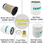 Filter Maintenance Kit 6C060-99410 HH160-32093 HH660-36060 6A320-59930 HH670-37710 Air/Oil/HST/Fuel/Hyd Fit for K-bota B2410 B7500 B7510 B7610 B26