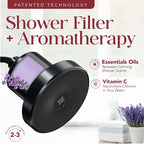 Vitamin C Shower Filter Replacement Cartridge + Shower Steamers Aromatherapy - K Beauty Skin & Hair Enhancement, Universal Water Filter Replacement for AquaBliss - Lavender Spa Scent