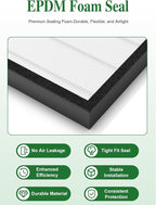 3000 Replacement Filter Compatible with Air Doctor 3000 Air Purifier, 1 Premium Filter + 2 Activated Carbon Filters + 4 Pre-Filters,Incompatible with AD3500