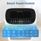 Air Purifiers for Home Large Room up to 3000 Ft², ZXBEER HEPA Double-Sided Air Purifier with Washable Filter, PM2.5 Air Quality Sensor, Aroma, 20dB Sleep Mode, Air Cleaner for Pets Bedroom (White)