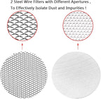 Carburetor Velocity Stack Air Filter Cleaner 55mm Modified Alloy with Sponge Filter Steel Mesh for PWK32-34mm Shortest Fast Intake Suggest Small Displacement (Titan New,55mm)