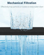 Pawfly Aquarium Filter Media Pad for Fish Tank Filters 20" L x 20" W x 1" H, 20PPI Aquarium Filter Media Sponge Filter Floss Roll for Sumps Ponds, 2 Pack