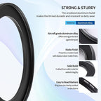 58-62mm Step-Up Ring Adapter, 58mm to 62mm Step Up Filter Ring for 58mm Lens Mount 62mm for DSLR Lenses and ND UV CPL IR Filters （58-62mm）