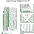 20x25x1 Air Filter 4 Pack, MERV 8 Pleated Dust Defense Air Filters Replacement Air Conditioner HVAC AC Furnace Filter, Durable and Lightweight