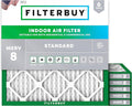 Filterbuy 15x15x1 Air Filter MERV 8 Essential Dust & Allergy Defense (6-Pack), Electrostatic Pleated HVAC AC Furnace Filters Replacement, Made in USA (Actual Size: 15.00 x 15.00 x 0.75)