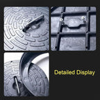 Septic Tank Lids, Manhole Cover with Handle, Sturdy and Pressure-Resistant, Suitable for Green Belts, Residential Areas and Construction Sites(63 cm/25 in)