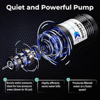 iSpring RCC7P-BLK, 5-Stage Reverse Osmosis System with Booster Pump, RO Water Filtration System, Sleek Black RO Faucet, TDS PFAS Removal, Patented Top-Mounted Faucet Design for Easy Installation