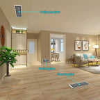 Floor Register Vent Cover, 4"x14" Magnetic Air Vent Screen Mesh Covers for Home Floor/Wall/Ceiling Registers Air Vent Filters, Black (4 Packs)
