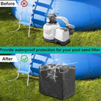 Pool Filter Cover - Easy Install Waterproof Enclosure, Durable Sand Filter Shield, Outdoor Strainer Protector, Weather Resistant Guard | Reliable System Protection for Debris Removal Pet Safety Child