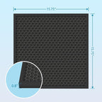 3-Stage Filters Replacement Set, Include MERV-10 Prefilter, Carbon and Hepa Filters, Compatible with X550 & X800