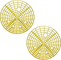 Car Wash Bucket Insert, 2PCS 10" Diameter Dustproof Dirt Grit Trap Vehicle Wash Filter, Remove Debris Automotive Detailing Cleaning Washing Kit, Universal for SUV RV Truck (Yellow)