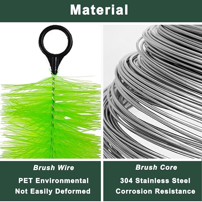 30 Packs Filter Brushes Aquarium Brushes Set for Koi Pond Water Garden Outdoor Pond Skimmers Brush Filter Cleaning Brush 39 Inch by 4.7 Inch (Green)
