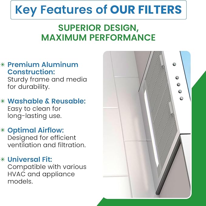Filter Everything Washable Aluminum Air Filter - 20 x 20 x 1