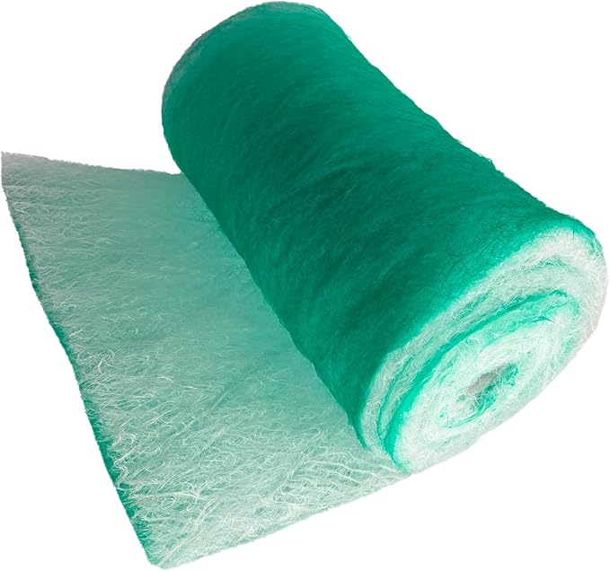 wioboy Paint Booth Exhaust Filter Roll, 15 Gram 200ft Fiberglass Paint Arrestor for Spray Booth (25" x 200ft)