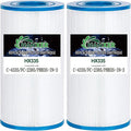 PRB35-in Spa Filter Cartridge Replaces for Unicel C-4335, Filbur FC-2385, R173431, 409-219, 03FIL1300, 17-2482, 25393, 303557, 817-3501, 40353, 35 sq.ft Drop in Hot Tub Filter, 2 Pack